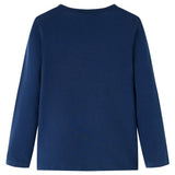 Vidaxl kindershirt met lange mouwen 116 marineblauw