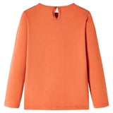 VidaXL Kindershirt met lange mouwen 104 oranjebruin