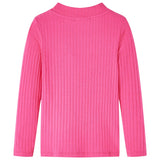 Vidaxl kindershirt met lange mouwen geribd 92 felroze