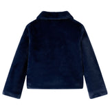 Vidaxl kinderjas 104 kunstvacht marineblauw