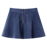 Vidaxl kinderrok met zakken ribfluweel 104 marineblauw