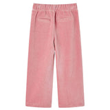 VidaXL Kinderbroek 92 ribfluweel Lichtroze