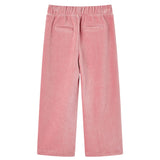 VidaXL Kinderbroek 104 ribfluweel Lichtroze