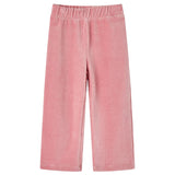 Vidaxl kinderbroek 128 ribfluweel lichtroze