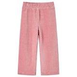 VidaXL Kinderbroek 140 ribfluweel Lichtroze