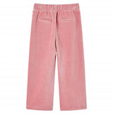 VidaXL Kinderbroek 140 ribfluweel Lichtroze