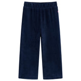 Vidaxl kinderbroek 104 ribfluweel marineblauw
