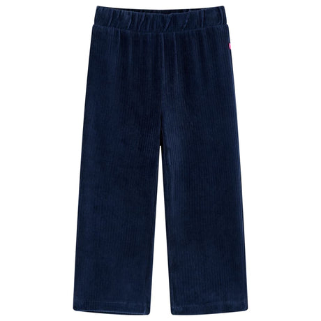 Vidaxl kinderbroek 104 ribfluweel marineblauw