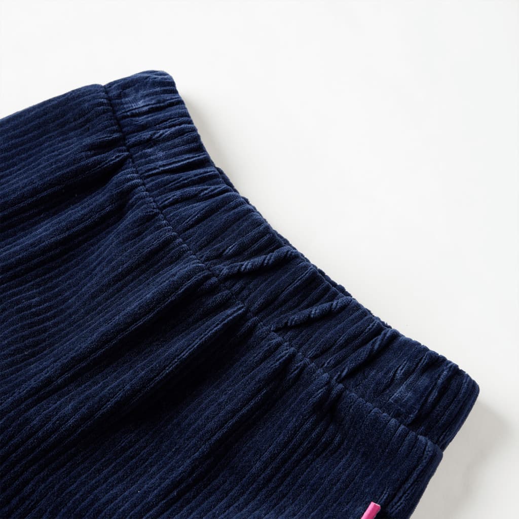 Vidaxl kinderbroek 104 ribfluweel marineblauw