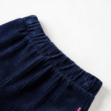 Vidaxl kinderbroek 104 ribfluweel marineblauw