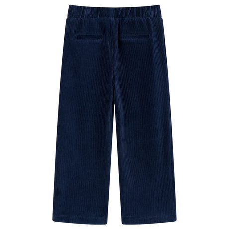 Vidaxl kinderbroek 116 ribfluweel marineblauw