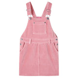 Vidaxl kindertuinjurk 116 ribfluweel lichtroze