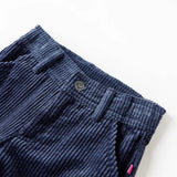 Vidaxl kinderbroek 92 ribfluweel marineblauw