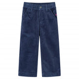 Vidaxl kinderbroek 116 ribfluweel marineblauw