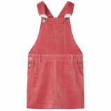 Vidaxl kindertuinjurk 92 ribfluweel roze