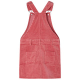 Vidaxl kindertuinjurk 92 ribfluweel roze