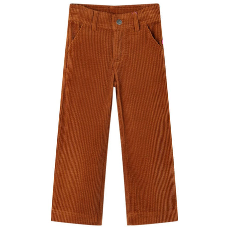 Vidaxl kinderbroek 116 ribfluweel cognackleurig