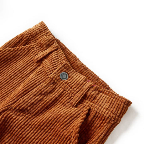 Vidaxl kinderbroek 116 ribfluweel cognackleurig