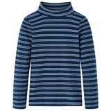VidaXL Kindershirt met lange mouwen 116 marineblauw