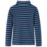 Vidaxl kindershirt met lange mouwen 128 marineblauw
