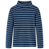Vidaxl kindershirt met lange mouwen 140 marineblauw