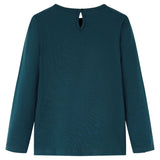 Vidaxl kindershirt met lange mouwen 104 donkergroen