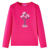 Vidaxl kindershirt met lange mouwen 92 felroze