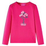 Vidaxl kindershirt met lange mouwen 104 felroze