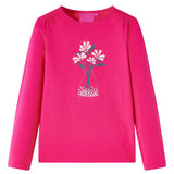 VidaXL Kindershirt met lange mouwen 140 felroze