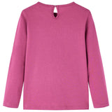 Vidaxl kindershirt met lange mouwen 140 frambooskleurig