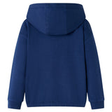 Vidaxl kindertrui met capuchon 116 marineblauw