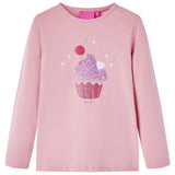 Vidaxl kindershirt met lange mouwen 128 lichtroze
