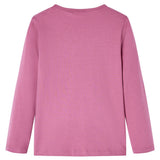 Vidaxl kindershirt met lange mouwen 92 frambozenkleur