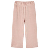 VidaXL Kinderbroek 92 ribfluweel Lichtroze