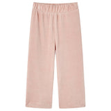 VidaXL Kinderbroek 140 ribfluweel Lichtroze