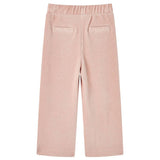 VidaXL Kinderbroek 140 ribfluweel Lichtroze