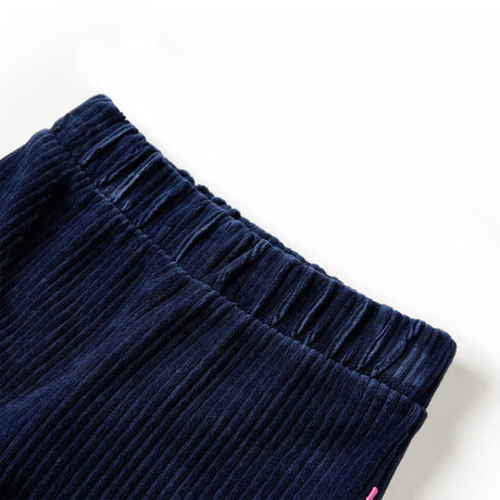 Vidaxl kinderbroek 104 ribfluweel marineblauw