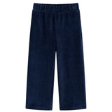 Vidaxl kinderbroek 128 ribfluweel marineblauw