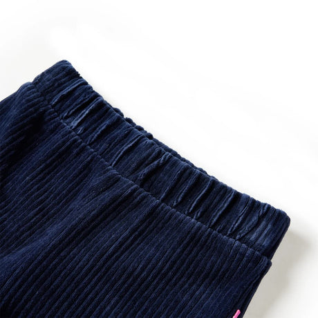 Vidaxl kinderbroek 128 ribfluweel marineblauw