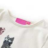 Vidaxl kindershirt met lange mouwen 116 ecru