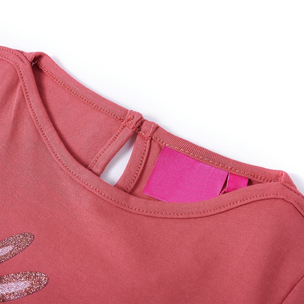 Vidaxl kindershirt met lange mouwen 116 oudroze