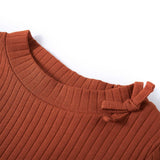 Vidaxl kindershirt met lange mouwen 92 cognackleurig