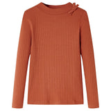 VidaXL Kindershirt met lange mouwen 140 cognackleurig