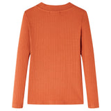 Vidaxl kindershirt met lange mouwen 92 oranjebruin