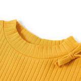 Vidaxl kindershirt met lange mouwen 92 okerkleurig