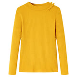 Vidaxl kindershirt met lange mouwen 104 okerkleurig