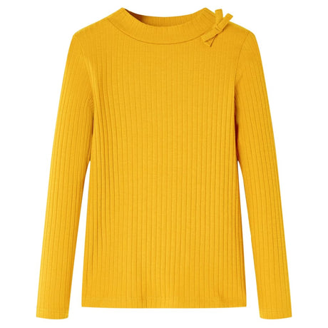Vidaxl kindershirt met lange mouwen 116 okerkleurig