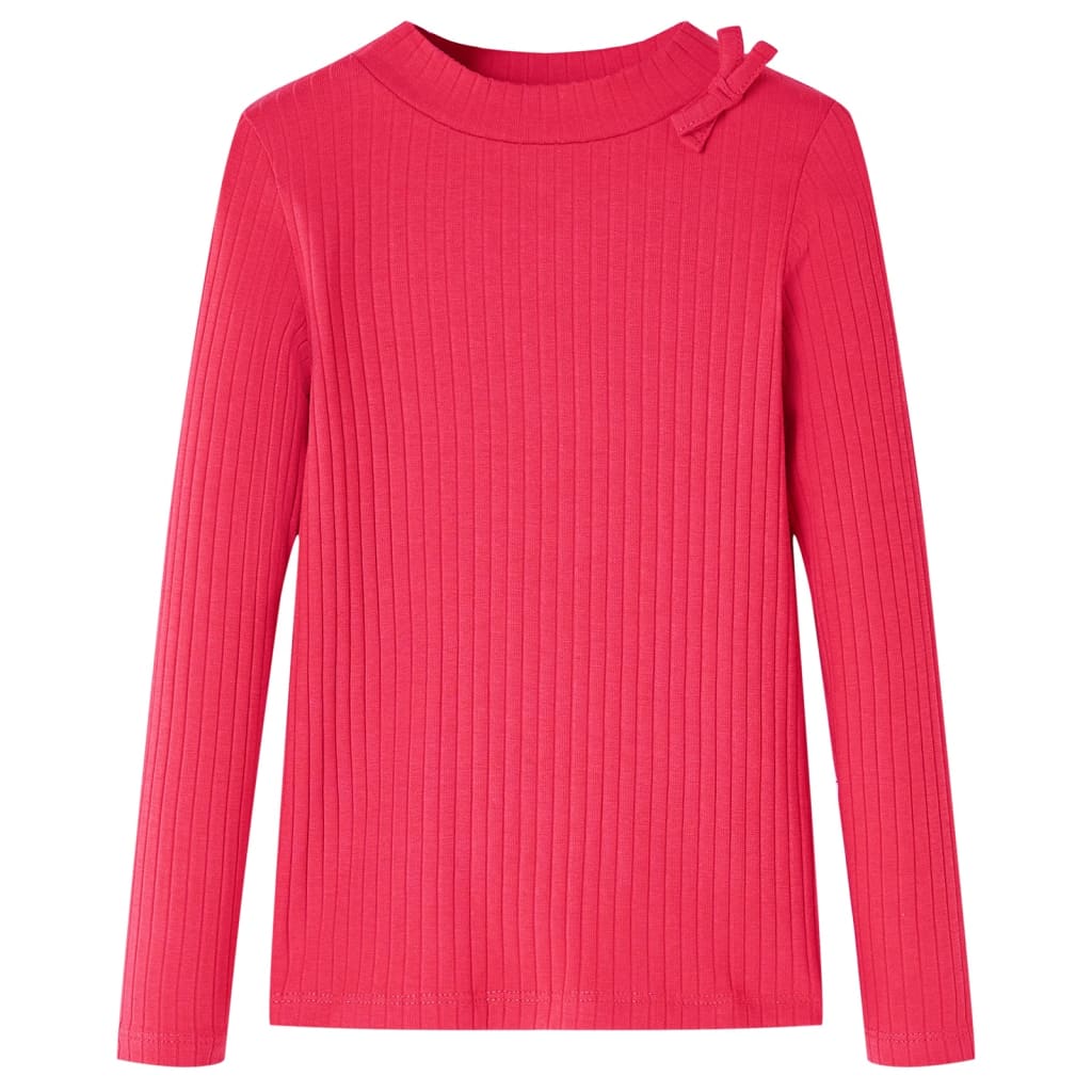 Vidaxl kindershirt met lange mouwen 128 felroze