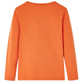 Vidaxl kindershirt met lange mouwen 116 oranjebruin