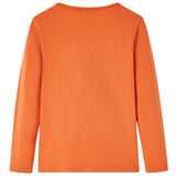 VidaXL Kindershirt met lange mouwen 140 oranjebruin